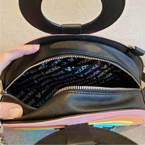 Loungefly x Disney Mickey Mouse Pastel Rainbow Crossbody Bag (No Longer Made) - Picture 8 of 8